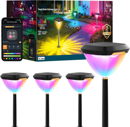 Smart Solar Pathway Lights 4 Pack