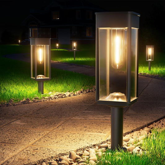 Bright Solar Pathway Lights Outdoor 8 Pack