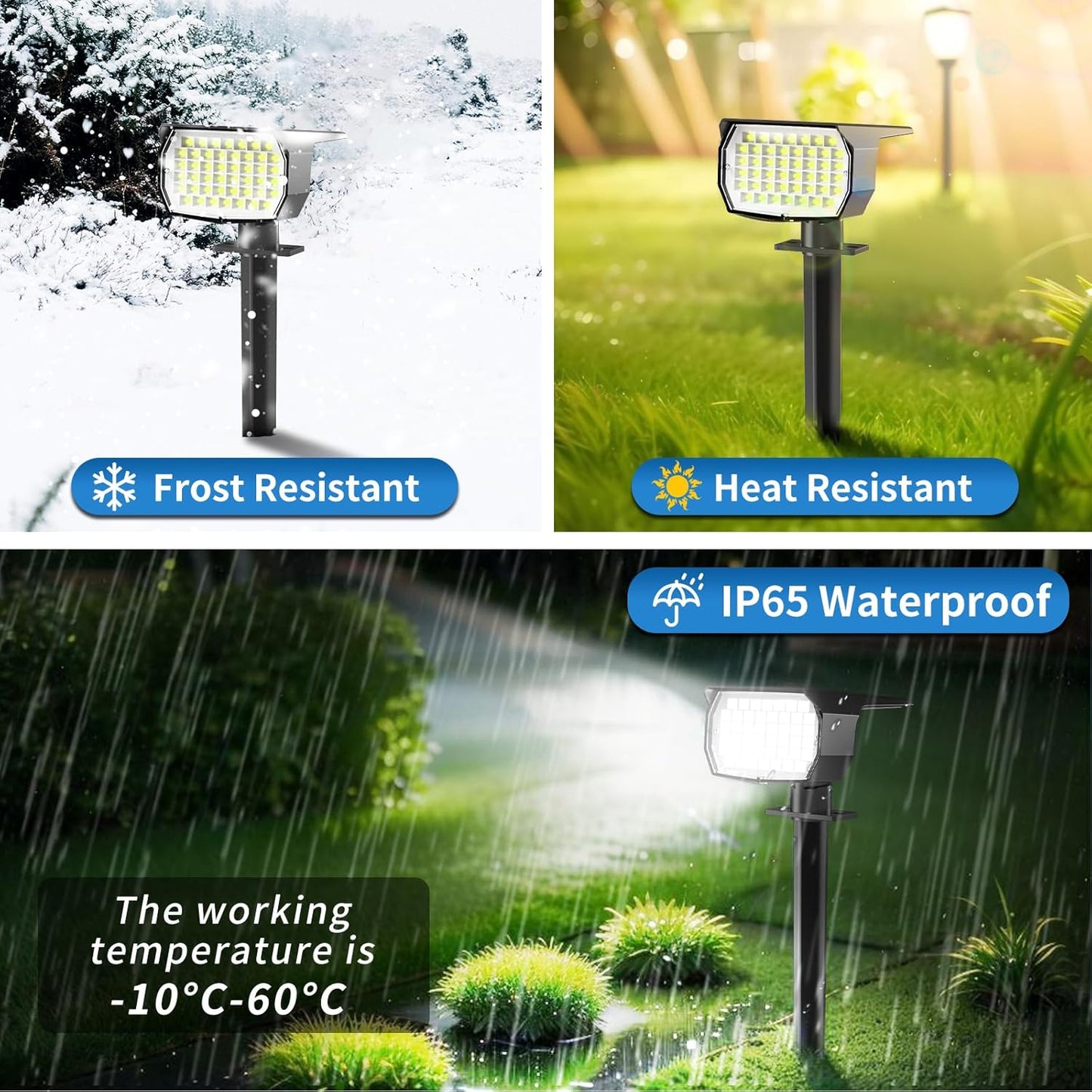 Solar Spot Lights Outdoor 10 Pack