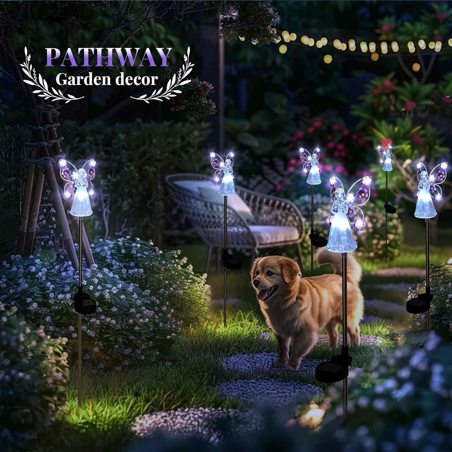 Solar Angel Garden Stake Lights