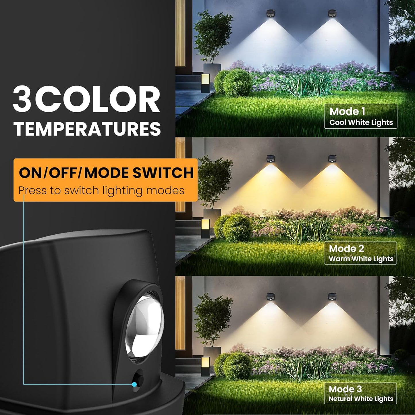 Solar Lights Outdoor Waterproof 12 Pack