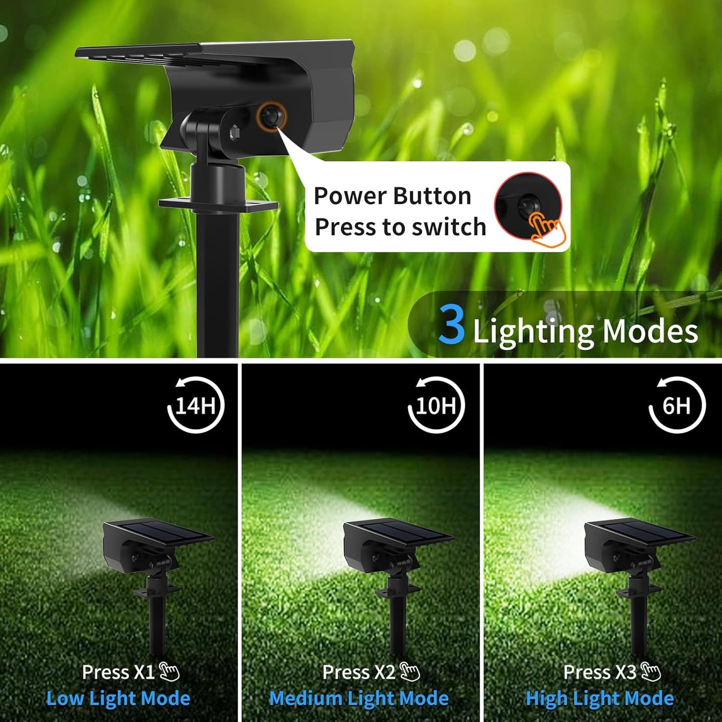 Solar Spot Lights Outdoor 10 Pack