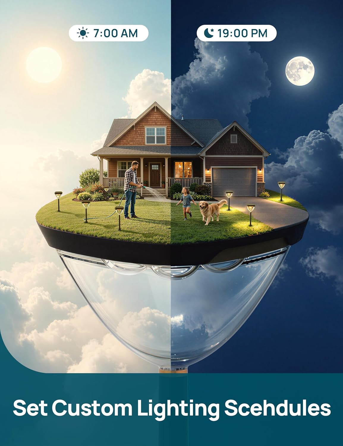 Smart Solar Pathway Lights 4 Pack