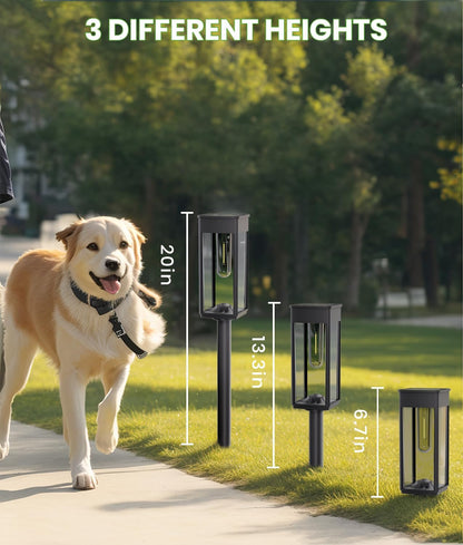 Bright Solar Pathway Lights Outdoor 8 Pack