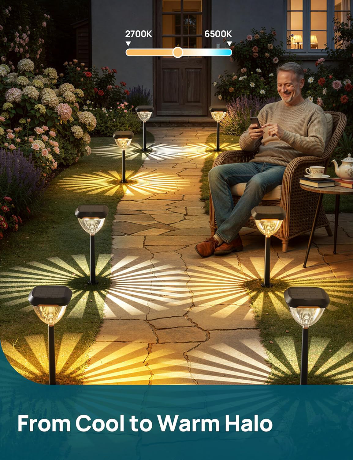 Smart Solar Pathway Lights 4 Pack